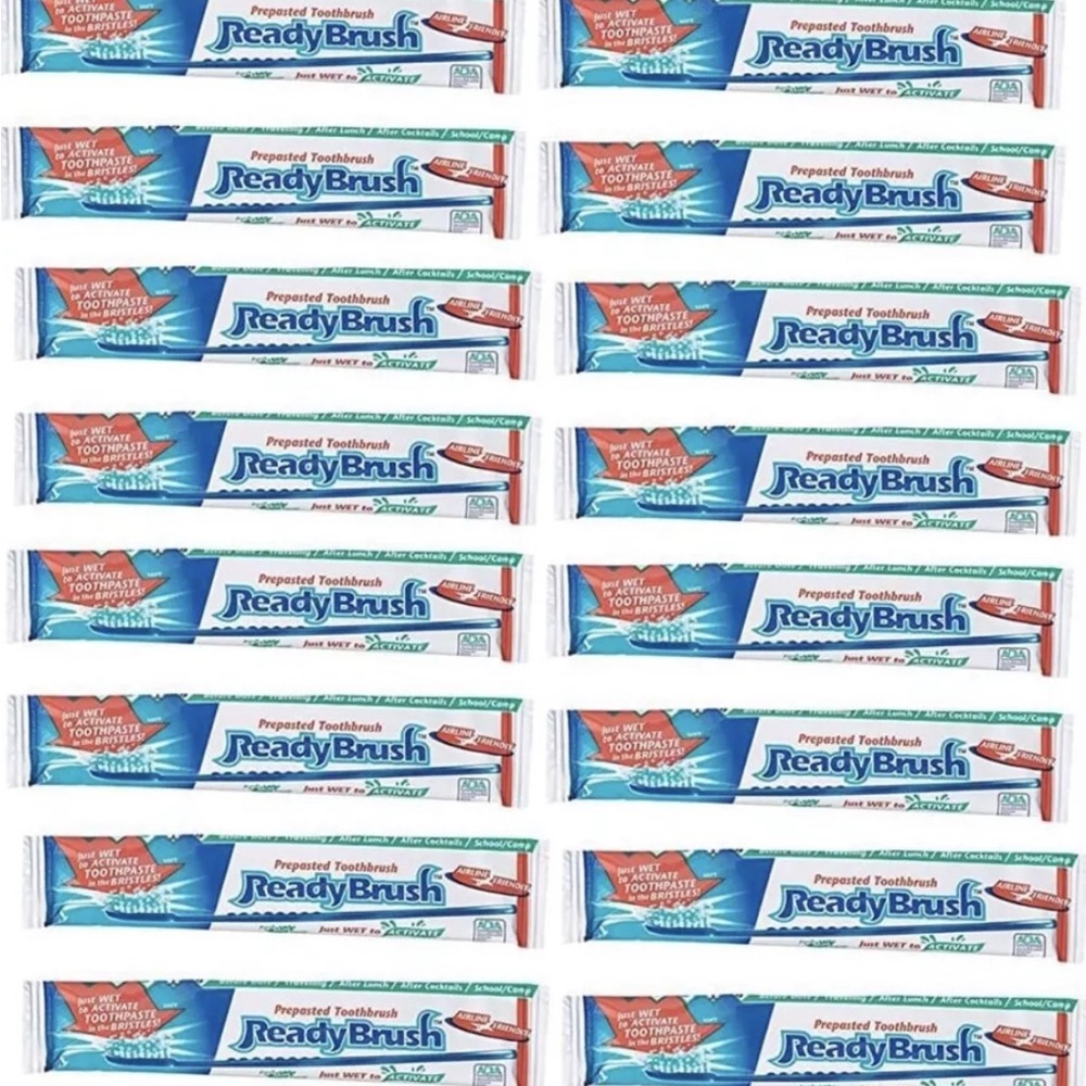 Ready Brush 25 Prepasted Disposable Individually Packaged Toothbrush Pack of 25